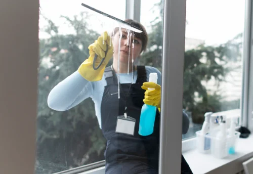 Nettoyage de vitres intérieures et extérieures à Châtelain